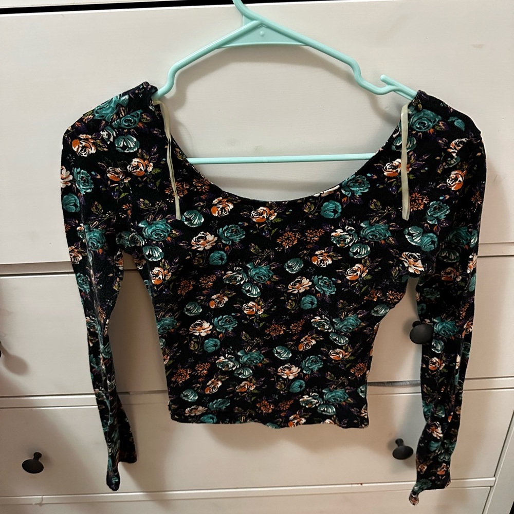 Cropped Floral Long Sleeve from Nordstrom